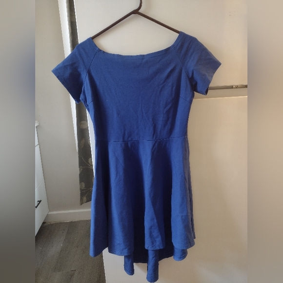 Sarin Mathews Dress Elegant Blue Midi Dress Size XXL.... - Picture 4 of 11
